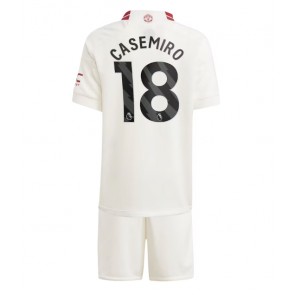 Manchester United Casemiro #18 Replica Third Stadium Kit for Kids 2023-24 Short Sleeve (+ pants)